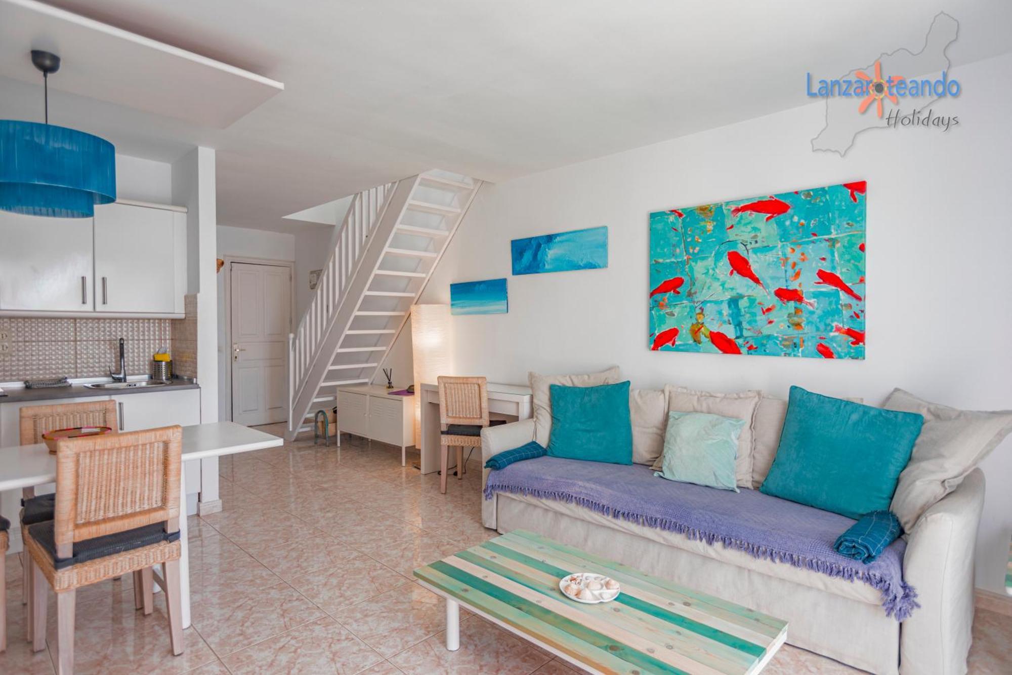 Vivienda Vacacional Sunny - Duplex Apartment 2Beds 2 Baths Costa Teguise Exterior photo